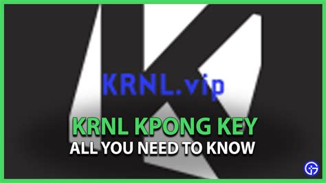 If you are a Roblox player or interested to play in the . . Kpong krnl key